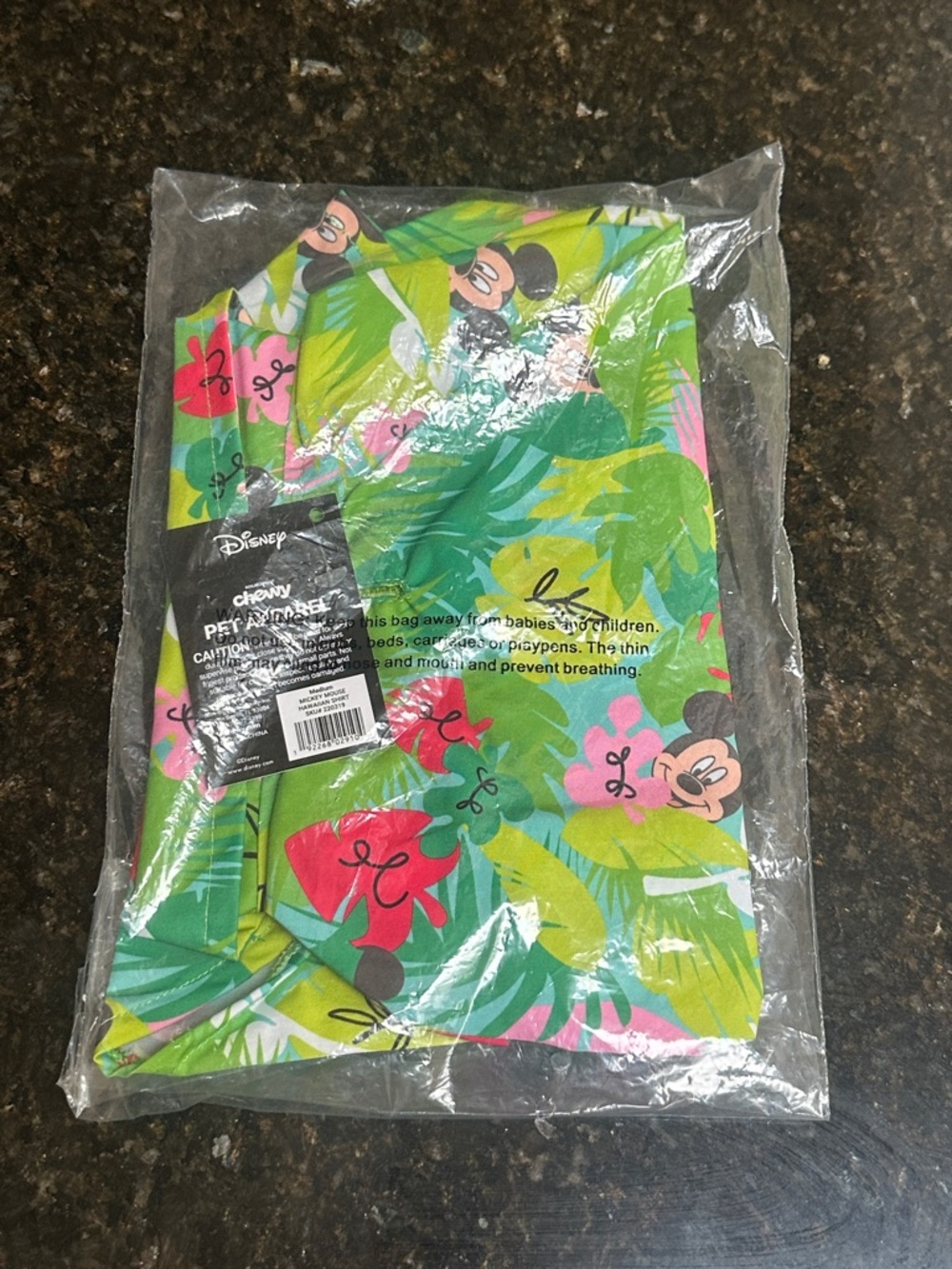 🆕 DISNEY Mickey Mouse Hawaiian Shirt For Dogs SIZE MEDIUM (10-22pounds) - Picture 8 of 9